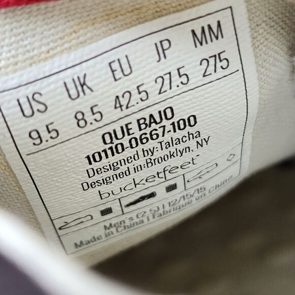 BUCKETFEET QUE BAJO - Men's Slip-On- SIZE 9.5 - Picture 9 of 9